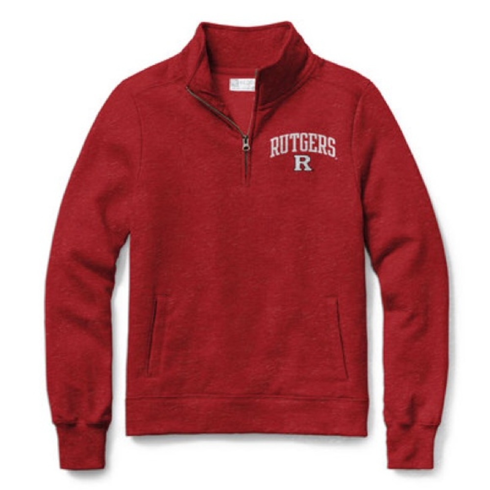 Rutgers Sweatshirt Red with pockets